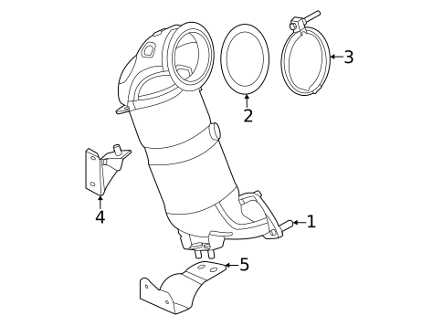 Exhaust Components for 2022 Hyundai Santa Cruz #1