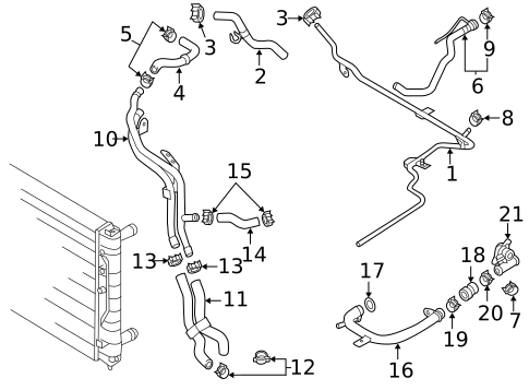 Hoses & Lines for 2012 Volkswagen Jetta #2