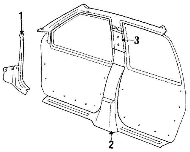 E6DZ5402344AKP - Body: Cowl Trim for Ford Image