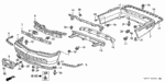 90321SE1000 - Interior/Bumper: NUT, CLIP (AIR SPOILER) for Acura Image