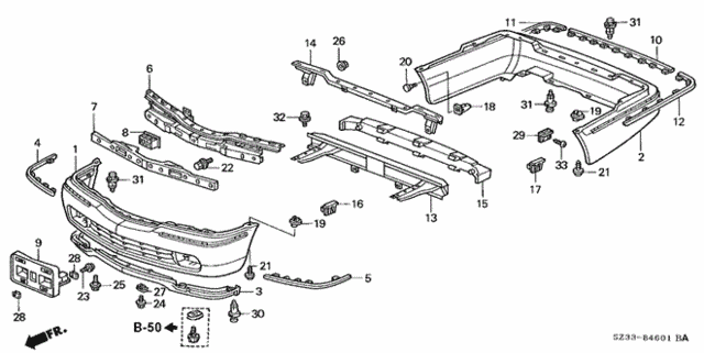 Bumper (2) for 2003 Acura RL #0