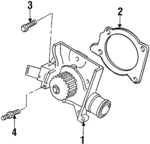 N805164S309 - Cooling System: Water Pump Bolt for Ford: Escort | Mercury: Tracer Image