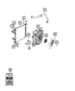68050199AA - Cooling: Radiator Isolator for Mopar Image