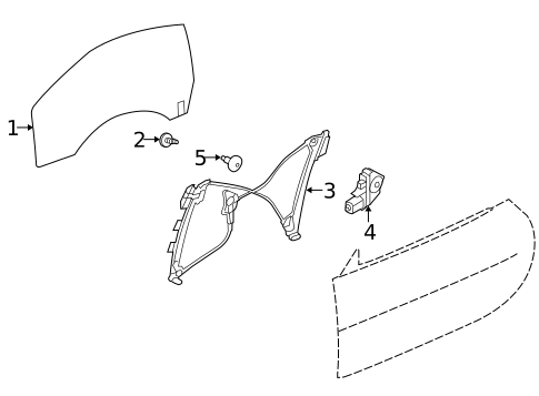 Glass - Door for 2009 Jaguar XK #0