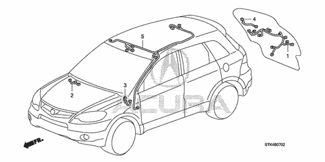 Wire Harness (3) for 2007 Acura RDX #0
