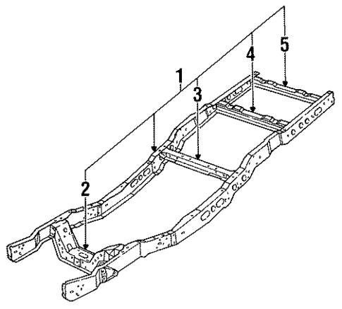Frame & Components for 1996 Ford Bronco #0