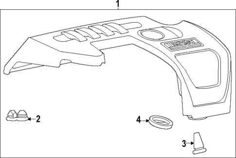 Engine Appearance Cover for 2008 Chevrolet Cobalt #0