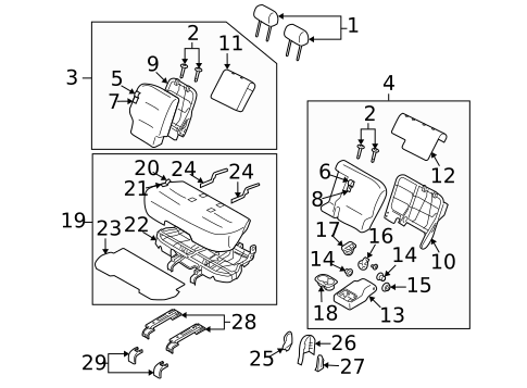 Rear Seat for 2011 Nissan Cube #0