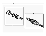 4410154J01 - Front Drive Axle: Axle Assembly for Suzuki Image