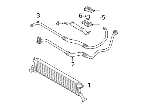 Oil Cooler for 2003 BMW X5 #0