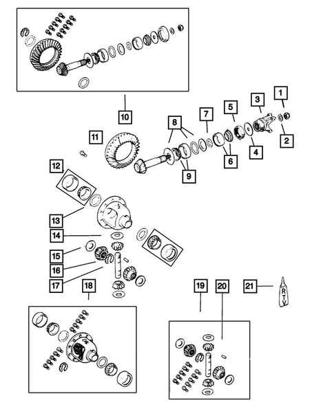 Front Axle Differential for 2003 Jeep Wrangler #1