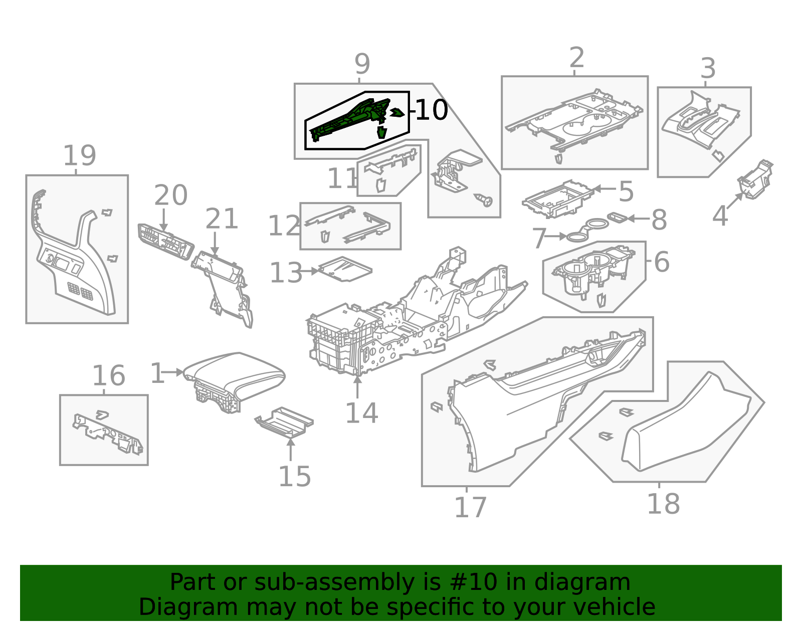 83433-TYA-A13ZA - Console Trim Panel | All Discount Parts Store