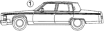 1624939 - Body: Front Panel for Cadillac: Brougham, DeVille, Fleetwood Image