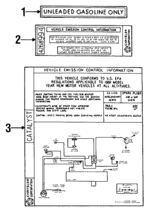 4612507 - Body: Emission Label for Chrysler: Town &amp; Country | Dodge: Caravan, Grand Caravan Image