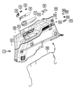 6LF621D4AG - : Quarter Trim Panel for Mopar Image