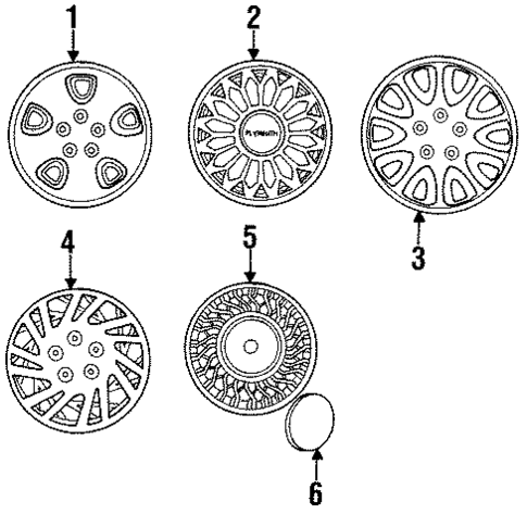 Covers & Trim for 1994 Dodge Caravan #1