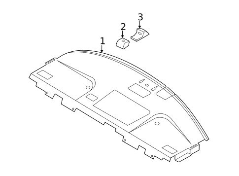 Interior Trim - Rear Body for 2000 Nissan Maxima #0