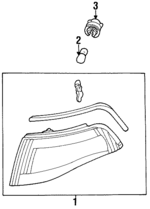 F1CZ13200A - Electrical: Park Lamp for Ford: Escort Image