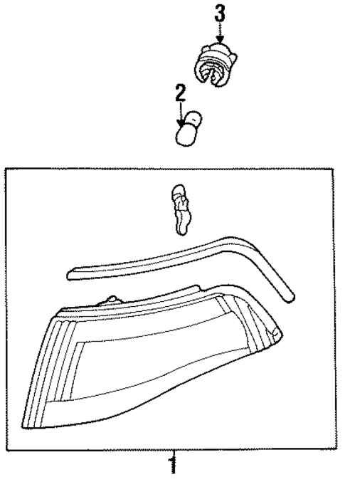 Park Lamps for 1992 Ford Escort #0