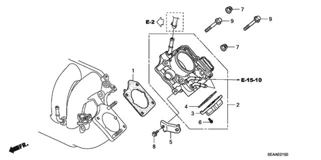 Throttle Body for 2008 Acura TSX #0