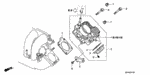 16176RBBA01 - Engine: GASKET, THROTTLE BODY for Acura Image