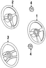 17982064 - Steering: Steering Wheel for Pontiac: Fiero Image