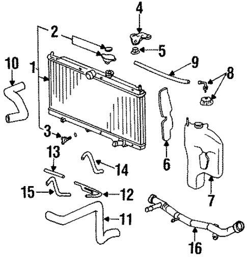 Radiator & Components for 1994 Honda Accord #0