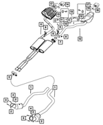 68260152AB - : Exhaust Muffler And Resonator for Dodge: Challenger Image