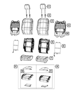 7AS45CV5AC - Interior Trim: Front Seat Back Cover, Right for Mopar Image