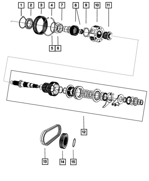 Gear Train for 2013 Jeep Grand Cherokee #0