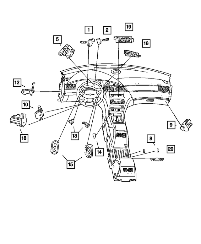 UB511DVAC - Electrical: Rear Blower Switch for Mopar Image image