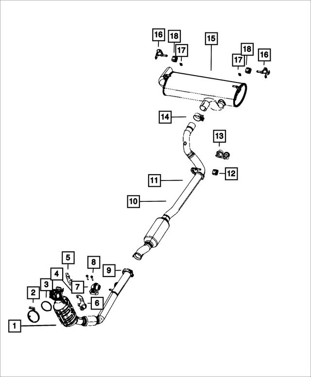 68715028AA - : Turbocharger To Catalytic Converter Gasket for Mopar Image