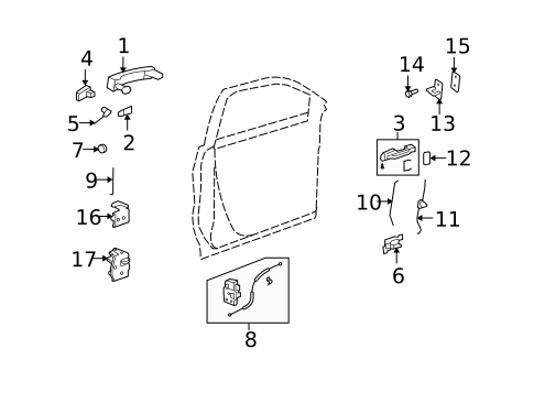 Front Door for 2011 Chevrolet Traverse #0
