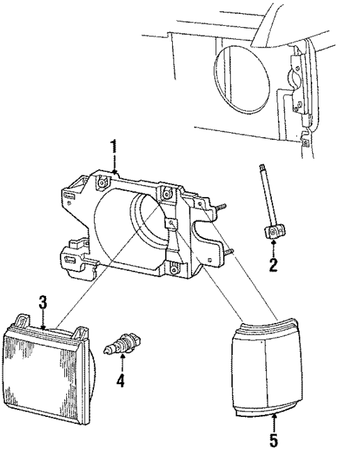 Park Lamps for 1987 Ford Bronco #0