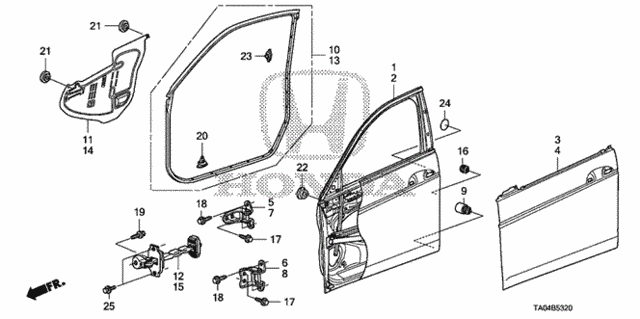 Front Door Panels for 2010 Honda Accord #0