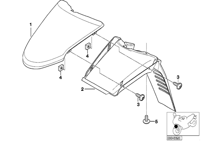 46617681866 - : Front Mudguard for BMW-Motorrad Image
