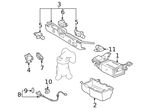 Emission Components for 2003 Lexus RX300 #0