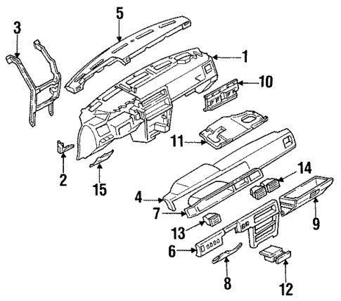 Instrument Panel for 1985 Nissan Maxima #0