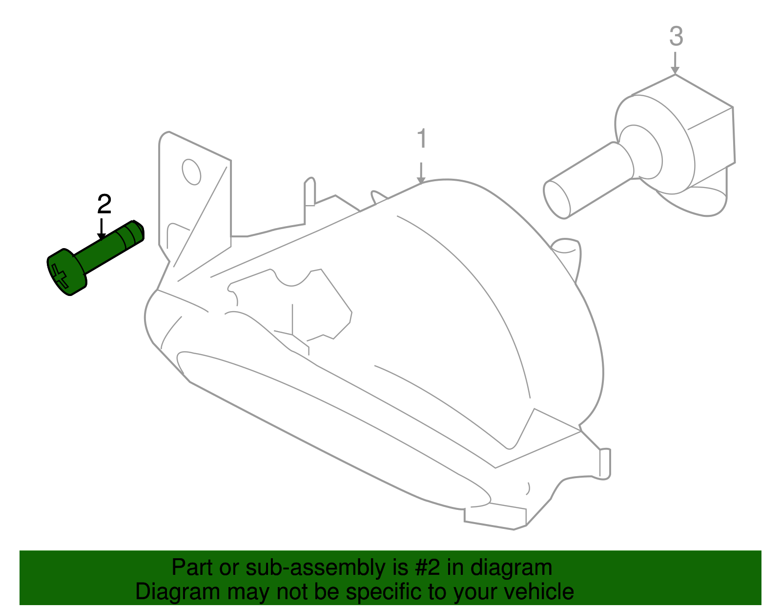 Fog Lamp Assembly Screw - Porsche (N-908-794-02)