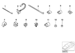 61131367599 - Engine Electrical System: Cable Tie for BMW Image
