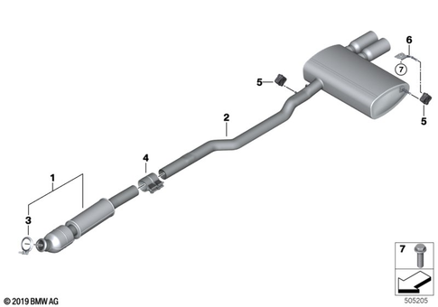 Exhaust System, Rear for 2019 Mini JCW GP #0