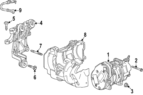 Condenser, Compressor & Lines for 2025 Chevrolet Silverado EV #2