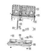 68662431AA - Interior Trim: Seat Frame Assembly for Jeep: Grand Cherokee Image