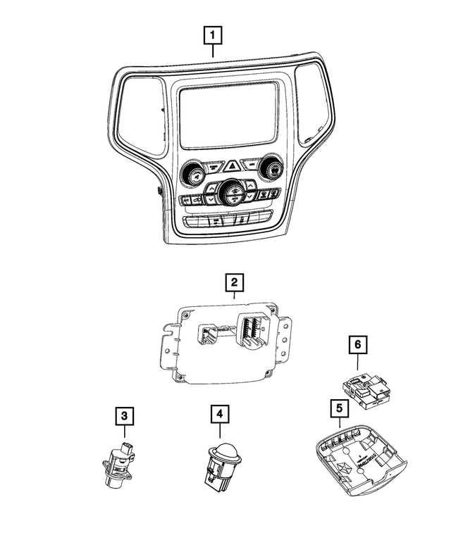 « Z8388550AD – Air Conditioners and Heaters : Commandes De Fonction Du Véhicule Bloc De Commandes Central pour Mopar Image »