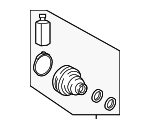 496A4Q5000 - Suspension: Outer Boot for Hyundai: Kona, Kona Electric Image