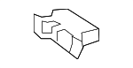 95555210700 - Body: Lower Panel Retainer for Porsche Image