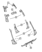 68071349AA - : C-pillar Extension, Left for Mopar Image