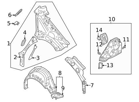 Inner Structure for 2023 Audi A3 Quattro #0