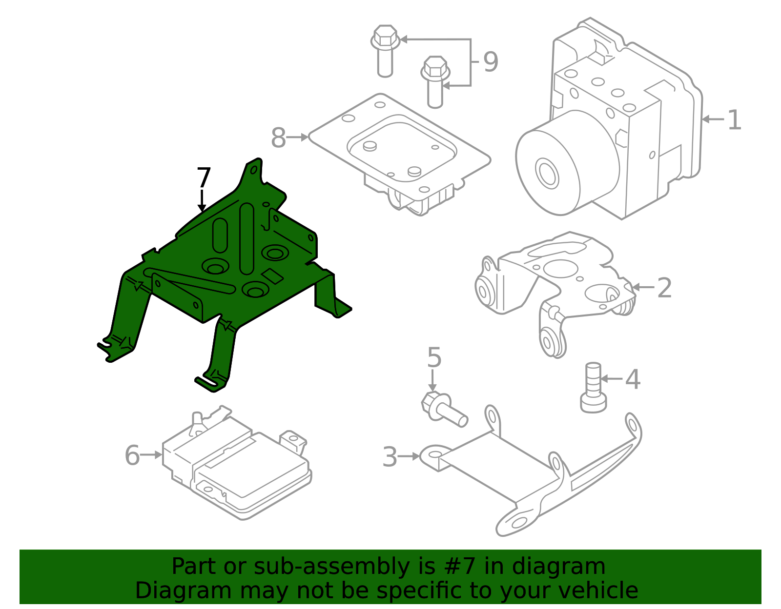 2010-2018 Volvo Control Module Bracket 31318970 | TascaParts.com