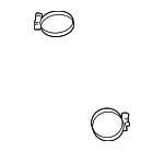 9611110850 - Engine: Air Hose Clamp for Scion: tC | Toyota: Avalon, Camry, Celica, Corolla, Corolla Cross, Crown, Crown Signia, Grand Highlander, Highlander, Matrix, RAV4, RAV4 Prime, Sienna, Venza Image